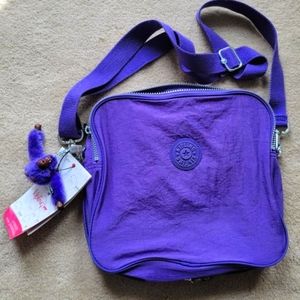 Kipling purple Flona duffle bag purse 2 in 1 crossbody NWT